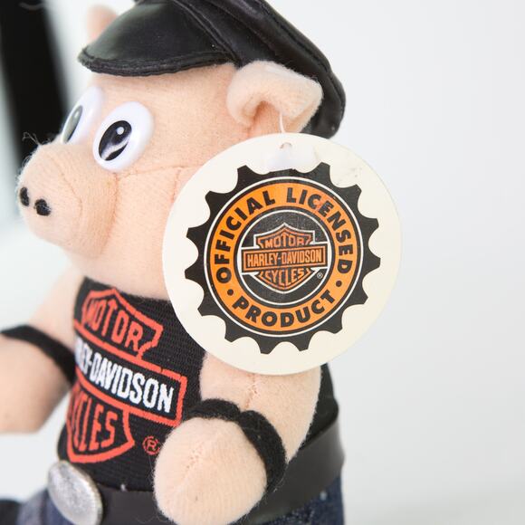 HARLEY DAVIDSON Motorcycles PLUSH Hog Pig 1998 Play-By-Play Official Licensed - Picture 2 of 8